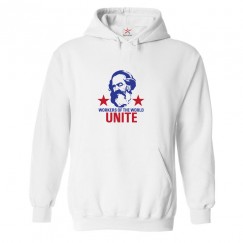 Workers Of The World Unite Classic Unisex Communism Kids and Adults Pullover Hoodie